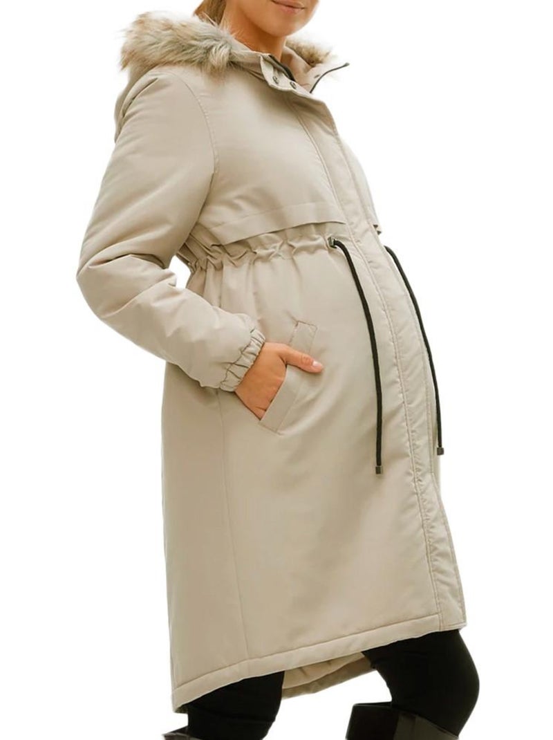 Parka Femme Mamalicious Beige - Kiabi