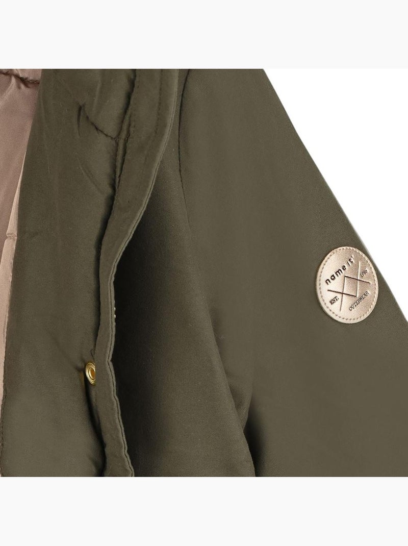 Parka Fille Name it Vert kaki clair - Kiabi
