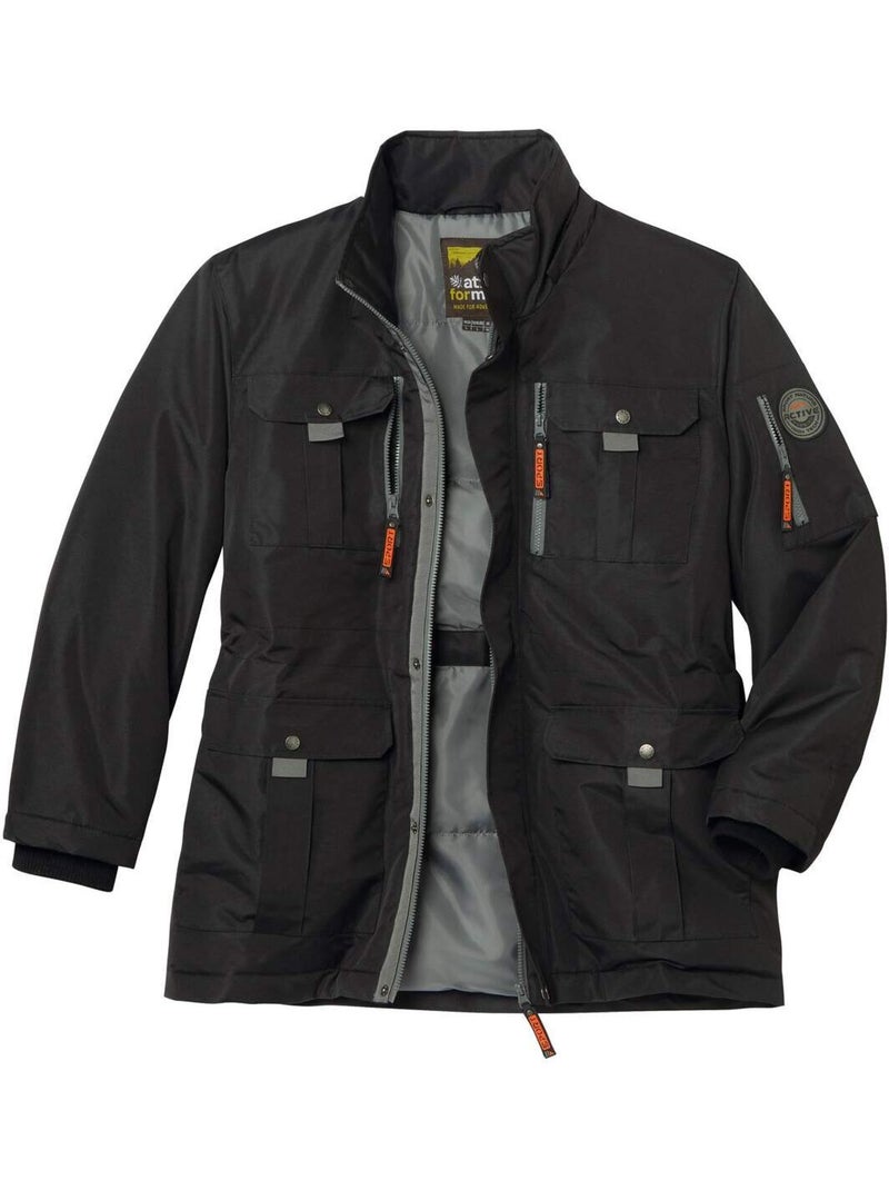 Parka grand froid à capuche  - atlas for men Noir - Kiabi