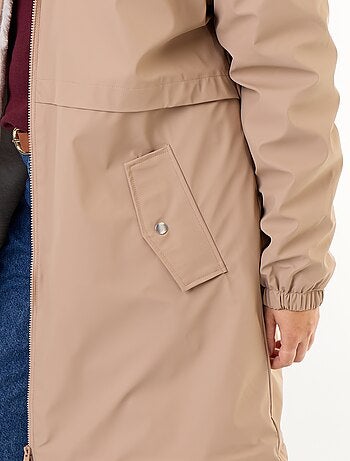 Parka gummy doublée à capuche