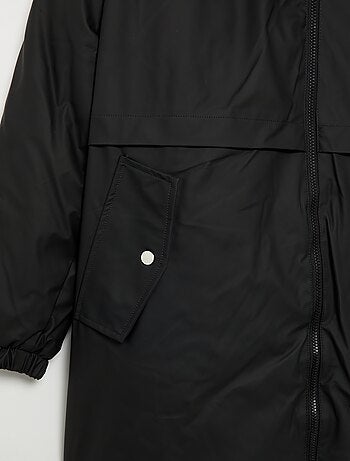Parka gummy doublée à capuche