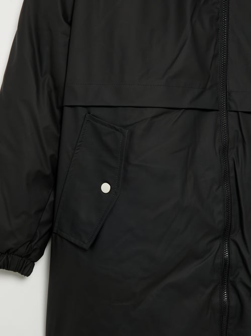 Parka gummy doublée à capuche - Kiabi Parka gummy doublée à capuche - Kiabi