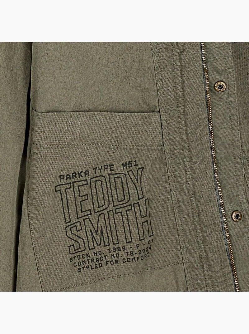 Parka Homme Teddy Smith Vert kaki clair - Kiabi