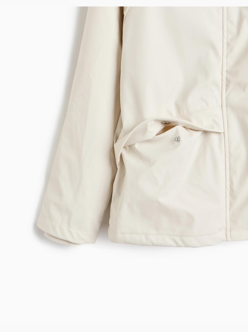 Parka imperméable avec capuche, mo fashion Gris - Kiabi