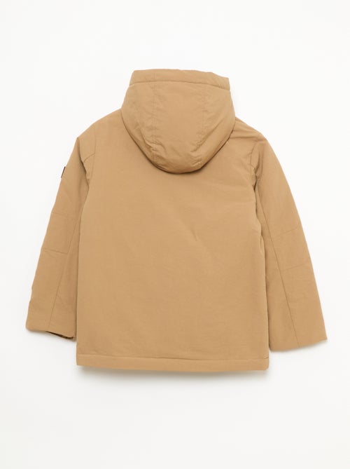 Parka légère à capuche avec 2 poches soufflées à rabat - Kiabi