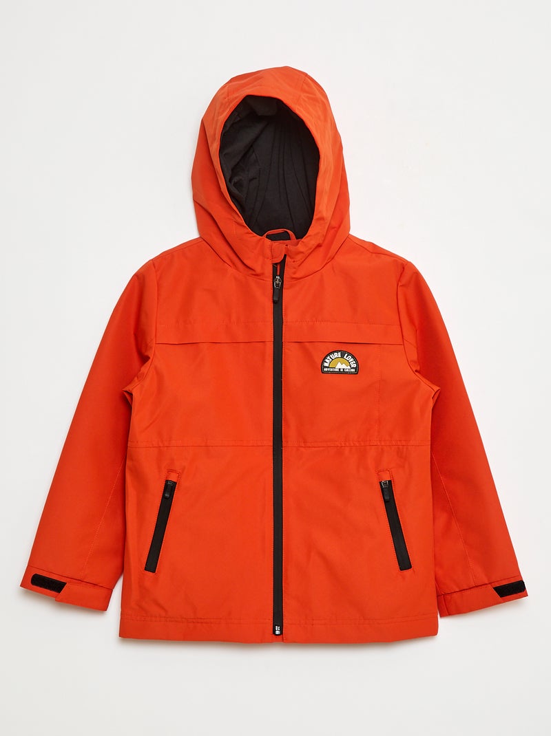 Parka légère à capuche en coton Orange - Kiabi