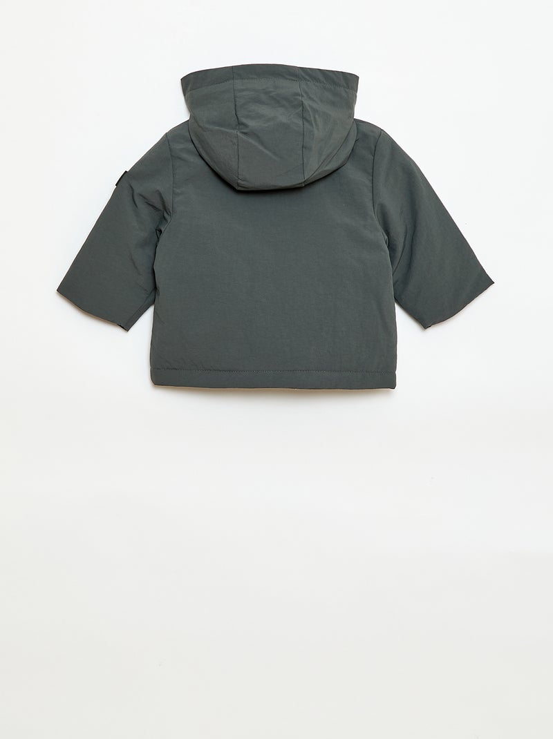 Parka légère à capuche Kaki - Kiabi