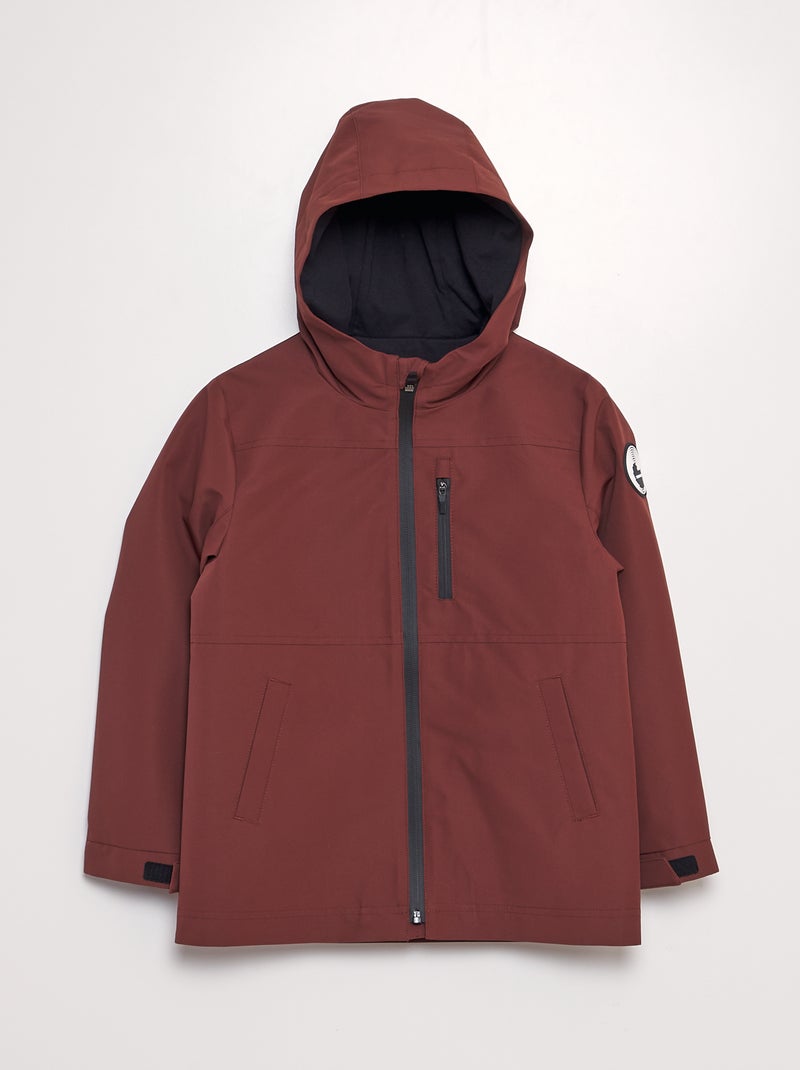 Parka light à capuche Bordeaux - Kiabi