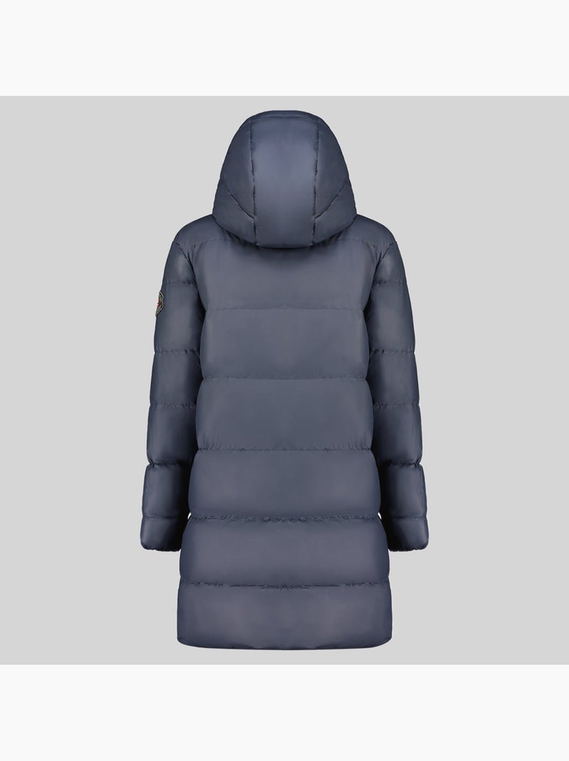 Parka longue à capuche adrianna – geographical norway Bleu marine - Kiabi
