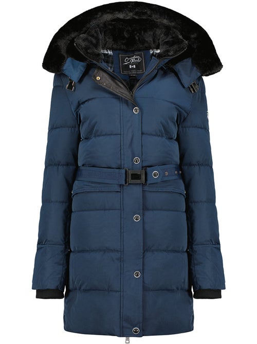 Parka longue à capuche amovible fausse fourrure bettineak – canadian peak - Kiabi