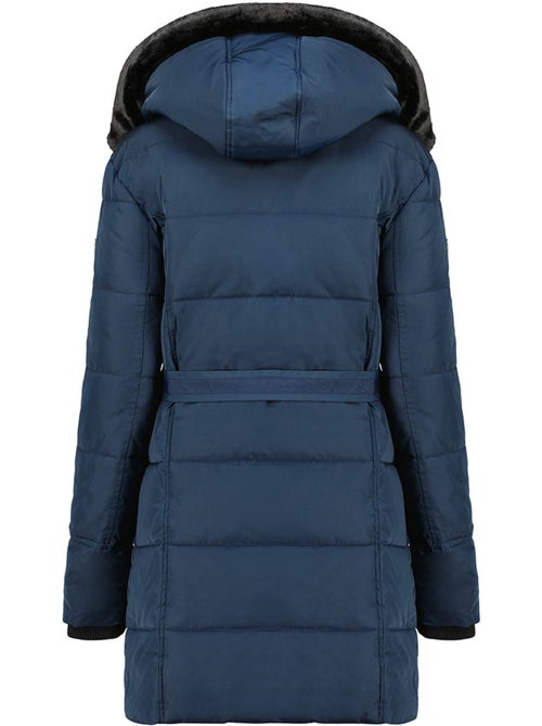 Parka longue à capuche amovible fausse fourrure bettineak – canadian peak - Kiabi