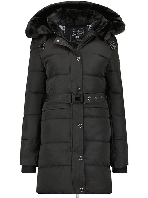 Parka longue à capuche amovible fausse fourrure bettineak – canadian peak - Kiabi
