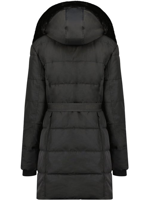 Parka longue à capuche amovible fausse fourrure bettineak – canadian peak - Kiabi