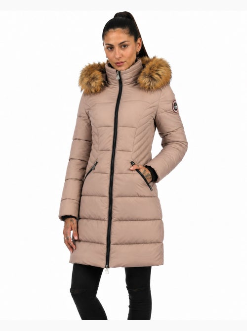 Parka longue à capuche fausse fourrure akapeak – canadian peak - Kiabi