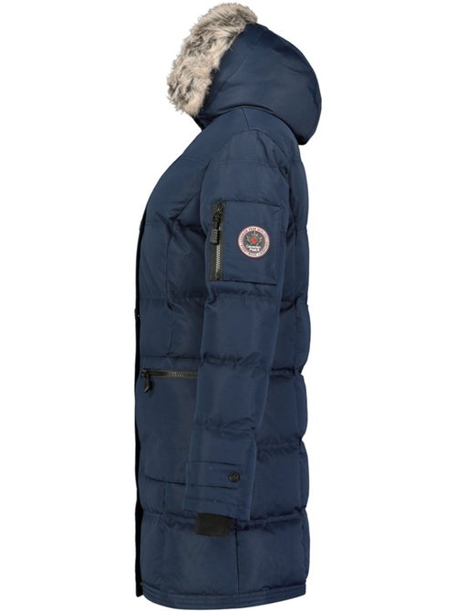 Parka longue à capuche fausse fourrure axelus – canadian peak - Kiabi