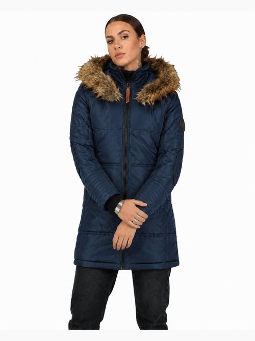 Parka longue à capuche fausse fourrure beauty – canadian peak - Kiabi