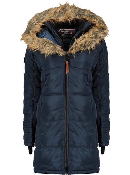 Parka longue à capuche fausse fourrure beauty – canadian peak - Kiabi