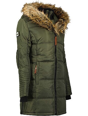 Parka longue à capuche fausse fourrure beauty – canadian peak