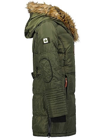Parka longue à capuche fausse fourrure beauty – canadian peak