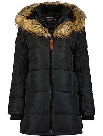 Parka longue à capuche fausse fourrure beauty – canadian peak