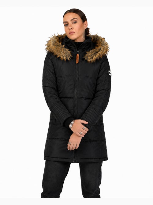 Parka longue à capuche fausse fourrure beauty – canadian peak - Kiabi