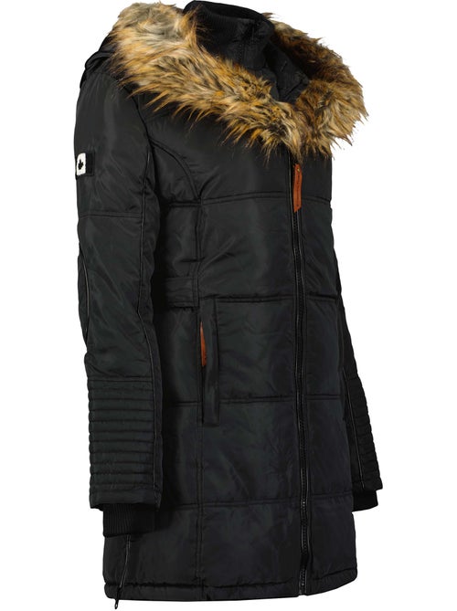 Parka longue à capuche fausse fourrure beauty – canadian peak - Kiabi