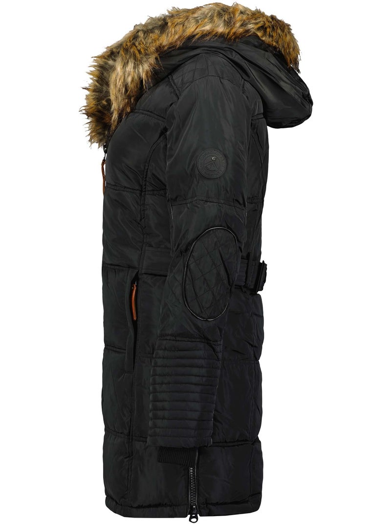 Parka longue à capuche fausse fourrure beauty – canadian peak Noir - Kiabi