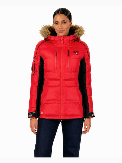 Parka longue à capuche fausse fourrure bersileak – canadian peak - Kiabi