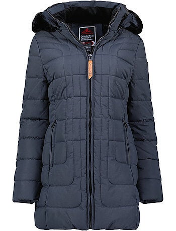 Parka longue à capuche fausse fourrure braceleak – canadian peak