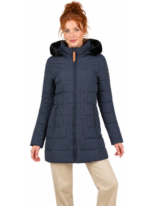 Parka longue à capuche fausse fourrure braceleak – canadian peak - Kiabi