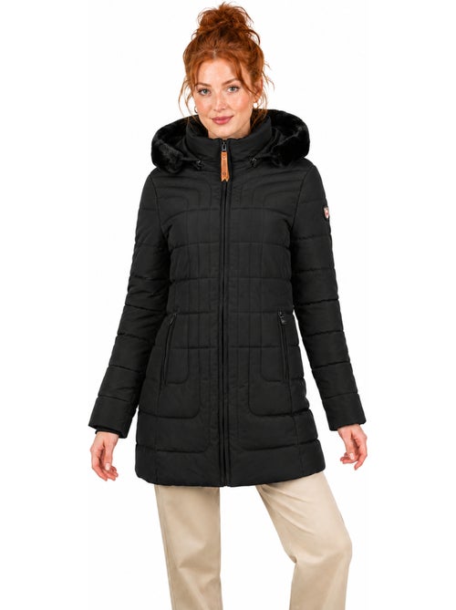 Parka longue à capuche fausse fourrure braceleak – canadian peak - Kiabi Parka longue à capuche fausse fourrure braceleak – canadian peak - Kiabi