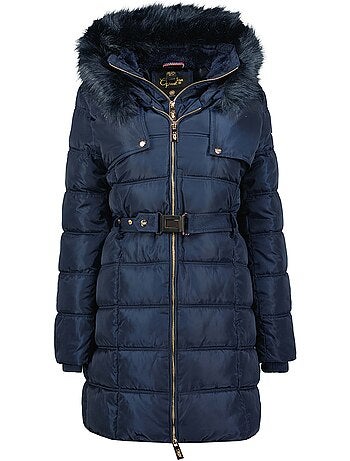 Parka longue à capuche fausse fourrure diamentereak – canadian peak