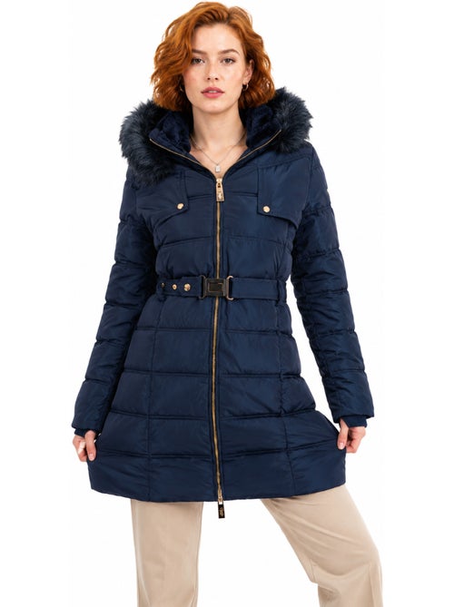 Parka longue à capuche fausse fourrure diamentereak – canadian peak - Kiabi