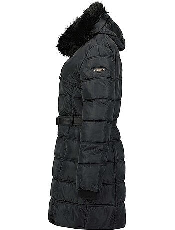 Parka longue à capuche fausse fourrure diamentereak – canadian peak