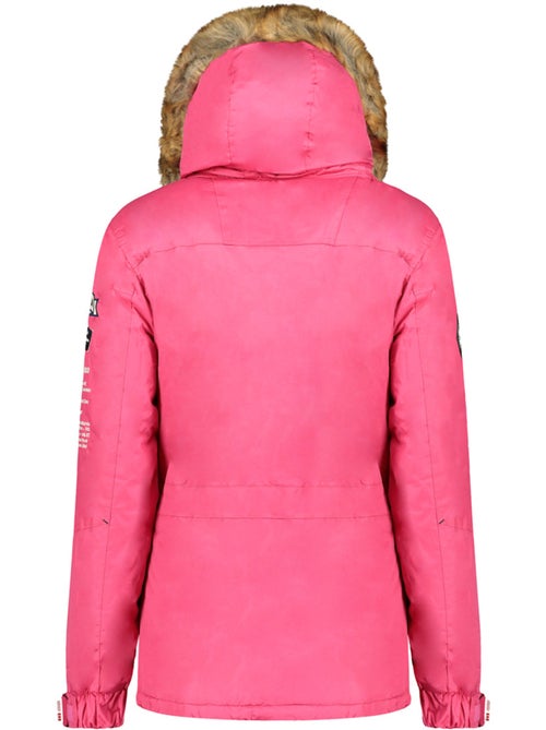 Parka longue cintrée à capuche fausse fourrure banapeak – canadian peak - Kiabi