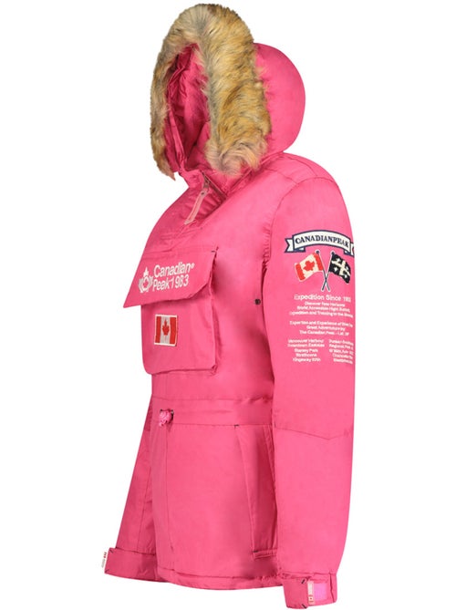 Parka longue cintrée à capuche fausse fourrure banapeak – canadian peak - Kiabi