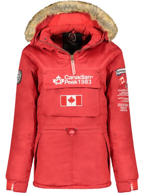 Parka longue cintrée à capuche fausse fourrure banapeak – canadian peak - Kiabi Parka longue cintrée à capuche fausse fourrure banapeak – canadian peak - Kiabi