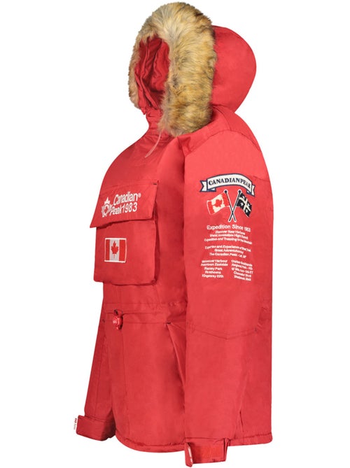 Parka longue cintrée à capuche fausse fourrure banapeak – canadian peak - Kiabi Parka longue cintrée à capuche fausse fourrure banapeak – canadian peak - Kiabi