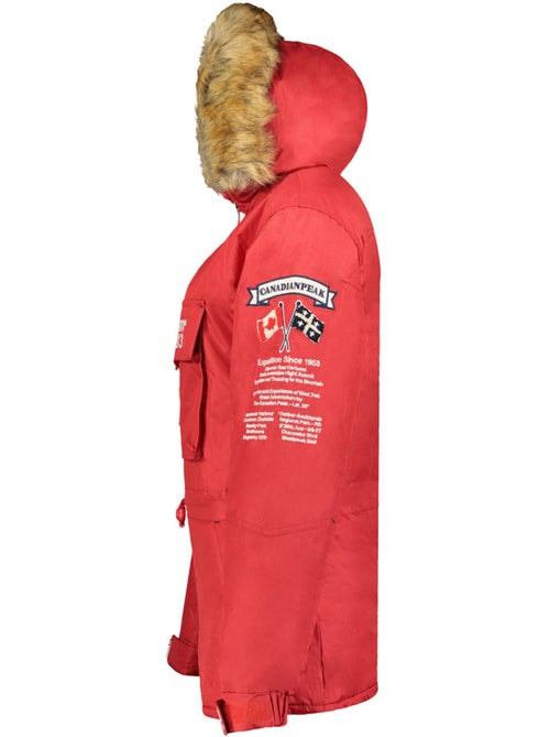 Parka longue cintrée à capuche fausse fourrure banapeak – canadian peak - Kiabi Parka longue cintrée à capuche fausse fourrure banapeak – canadian peak - Kiabi
