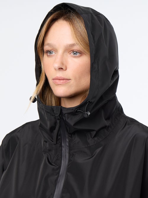Parka longue déperlante à capuche - Kiabi