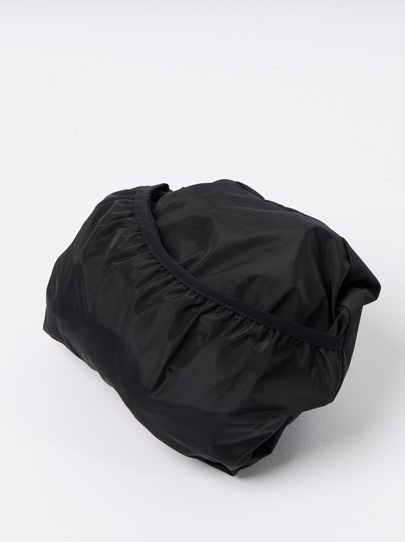 Parka longue déperlante à capuche Noir - Kiabi