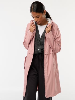 Parka longue déperlante à capuche