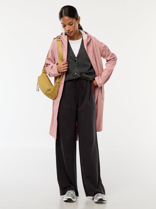 Parka longue déperlante à capuche - Kiabi