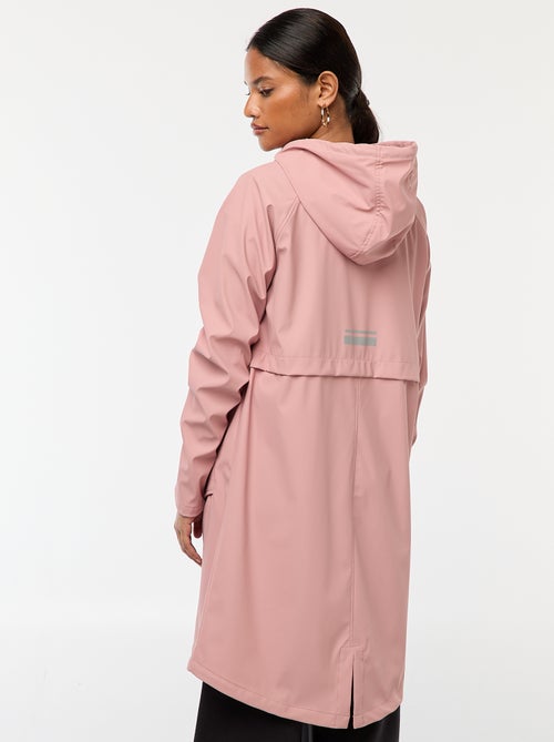 Parka longue déperlante à capuche - Kiabi