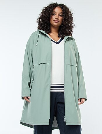 Parka longue déperlante avec détails réfléchissants