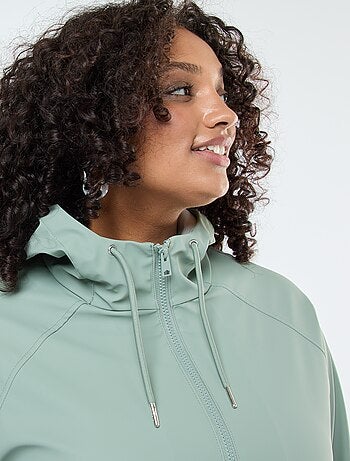 Parka longue déperlante avec détails réfléchissants