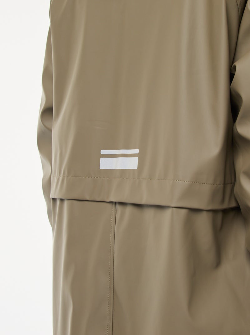 Parka longue fourrée Kaki - Kiabi