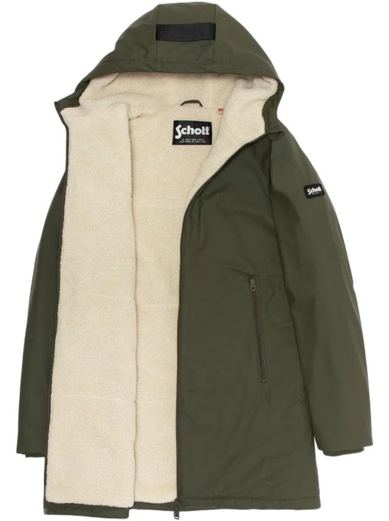 Parka longue homme à capuche schott Vert - Kiabi