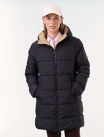 Parka longue réversible