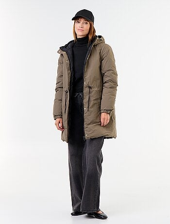 Parka longue réversible